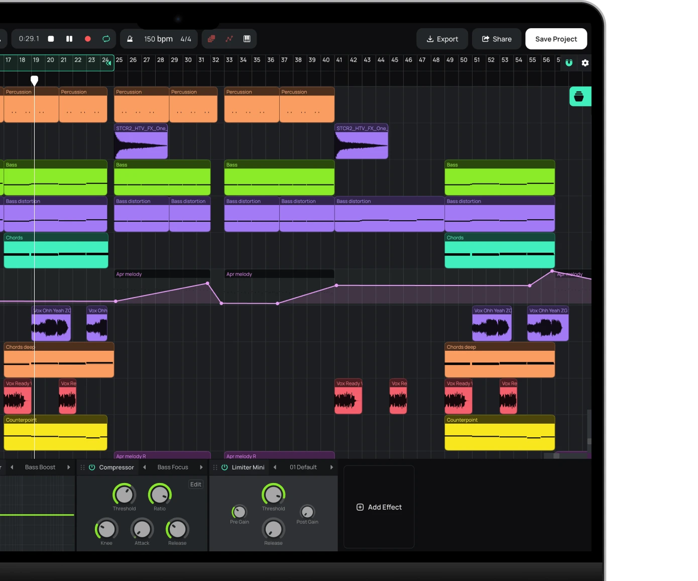 Amped Studio DAW